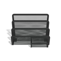Staples TRU RED Wire Mesh Mail Sorter 4 Sections #6 1/4 - #16 Envelopes Black TR57562CC