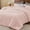 Pink, variant on Faux Fleece Comforter Set - Fluffy & Warm White Comforter Size,Ultra Soft and Cozy Winter Bedding Set,Fuzzy Thick Bed Set,1 Comforter and 1 Pillowcase