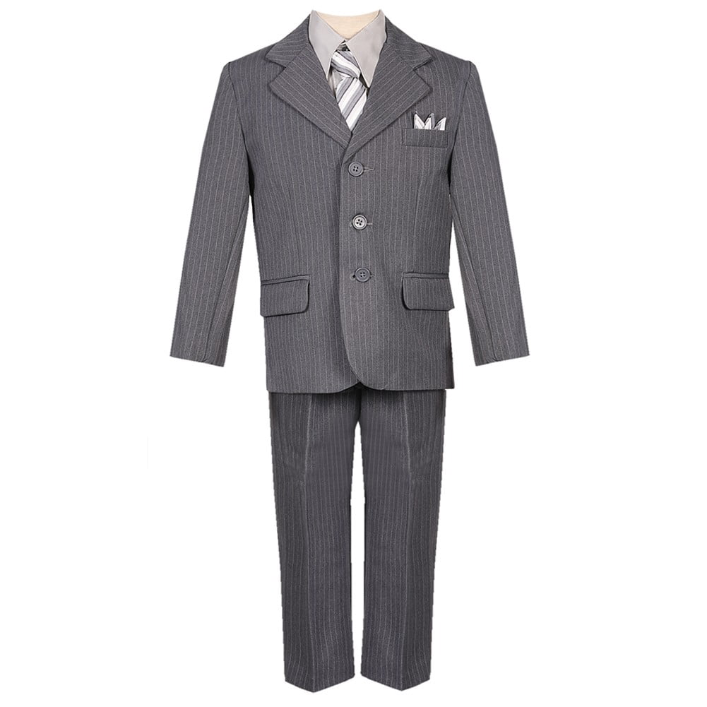 coat piece 5 pant Pinstripe Piece Vest Gray Boys 5 Jacket Little Pants coat piece 5 pant Pinstripe Piece Vest Gray Boys 5 Jacket Little Pants