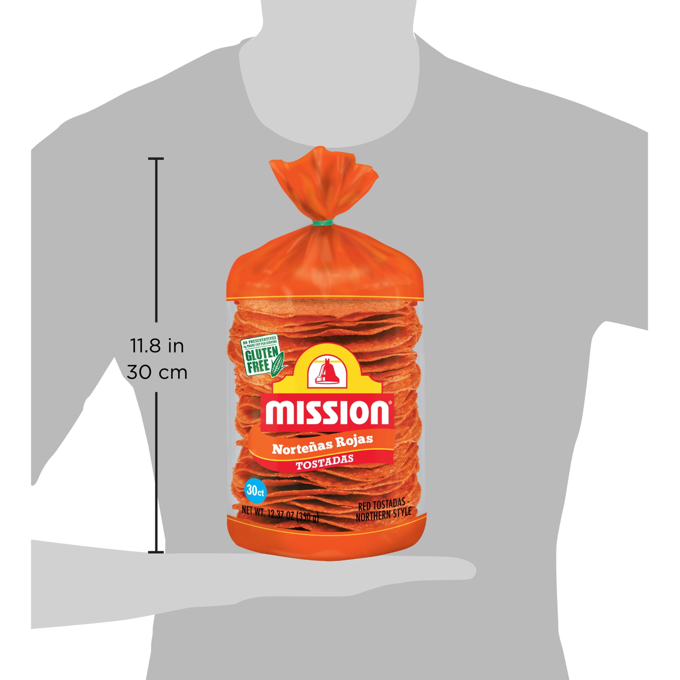 (3 pack) Mission Tostadas Norteñas Rojas, 30 Count