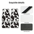 thumbnail image 4 of Fotbe Cow Skin 2 Juego de 4 Tapetes para Auto con Estampado – Alfombrillas de Goma Reforzada, Diseño Antideslizante, Protección para Todo el Año – Vehículos, Autos, Camionetas y SUVs, 4 of 7