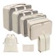 thumbnail image 1 of Set organizador de equipaje de viaje | Cubos de embalaje de 7 piezas para maletas con bolsas de malla para ropa, zapatos, ropa interior y artículos de aseo | Bolsas de almacenamiento de viaje, 1 of 2