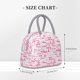 thumbnail image 2 of Fotbe Breast Cancer Ribbons Awareness Bolsa de Almuerzo con Estampado, Lonchera Aislada, Contenedor de Comida Reutilizable Tipo Cooler a Prueba de Fugas, 2 of 6