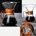 thumbnail image 3 of Pour Over Coffee Maker with Double-layer Stainless Steel Filter, Coffee Dripper Brewer & Glass Coffee Pot, High Heat Resistant Decanter, 3 of 8