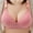 Rose Pink, variant on Women's Plus Size Cotton Bra Widened Shoulder Straps Female Comfort Breast Cover Brasieres Wire Free Bra