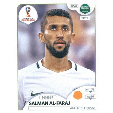 2018 Panini World Cup Stickers Russia #63 Salman Al-Faraj Saudi Arabia Soccer (Best Calling Card For Saudi Arabia From Uk)