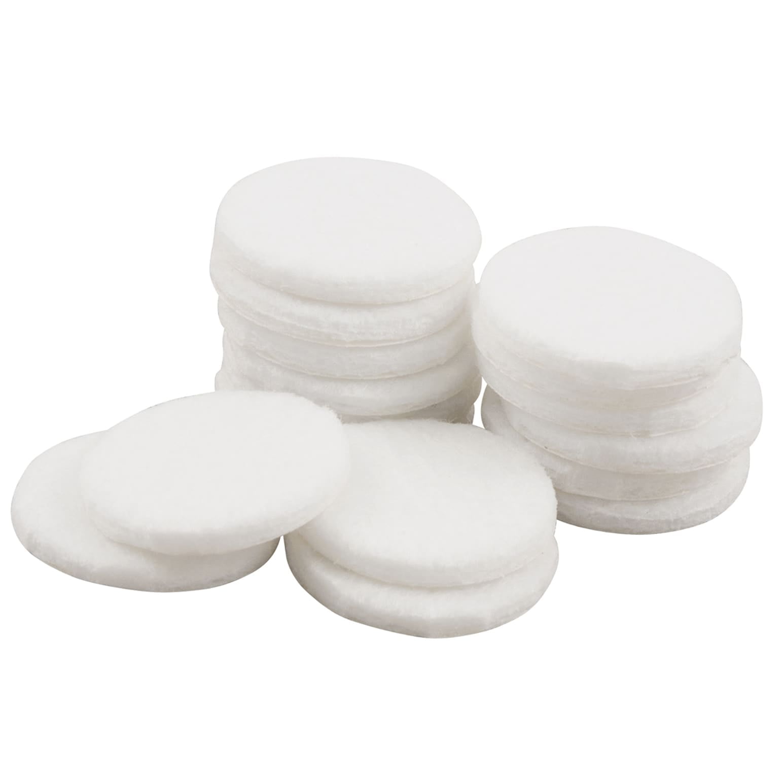 Soft Touch 4708495N 1" Round White Felt Pads 16Piece Set