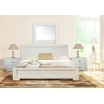 thumbnail image 3 of Camden Isle Trent Platform Bed | Paneled Headboard and Footboard | King, White, 3 of 3
