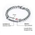 thumbnail image 2 of Magnetia Medical Alert Chain Bracelets for Men & Women, 2 of 3