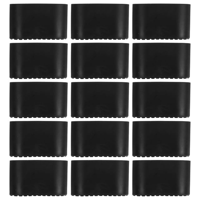 IDEANATEGRATE 24Ud Cubiertas Resistentes Para Pies De Muebles Ovaladas Color Negro Para Uso Interior