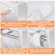 thumbnail image 4 of Soporte para papel de cocina autoadhesivo, montaje en pared de acero inoxidable, dispensador de rollos de toalla de papel sin perforación para baño y cocina, 4 of 5