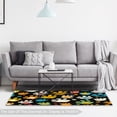 thumbnail image 6 of Dog Paw Print Polyester Chair Mat for Hardwood Floors with Right-Angle Design - Durable Floor Protector for Office and Home - Desk Mat for Carpets and Hard Floors - 47" x 35" - Black, 6 of 6