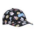 thumbnail image 3 of Lanky Box All-Over Character Print Youth Black Traditional Adjustable Hat, 3 of 7