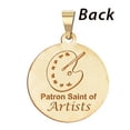 thumbnail image 3 of PicturesOnGold.com Saint Luke Double Sided Artists Religious Medal - 1 Inch Solid 14K Yellow Gold, 3 of 5