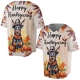 thumbnail image 3 of Happy Thanksgiving Doberman Pinscher Welcome Thankful Fall Autumn Pumpkin All Over Print 3D Baseball Shirt Doberman Dog Lover Gifts Softball Sport - 02021, 3 of 6