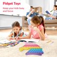 thumbnail image 5 of Big Pop Unicorn Fidget Toy, Rainbow Large Jumbo Poppers Bubbles Regalo para niñas, Juego gigante Juguete educativo sensorial para que los niños se mantengan ocupados y concentrados, 5 of 5
