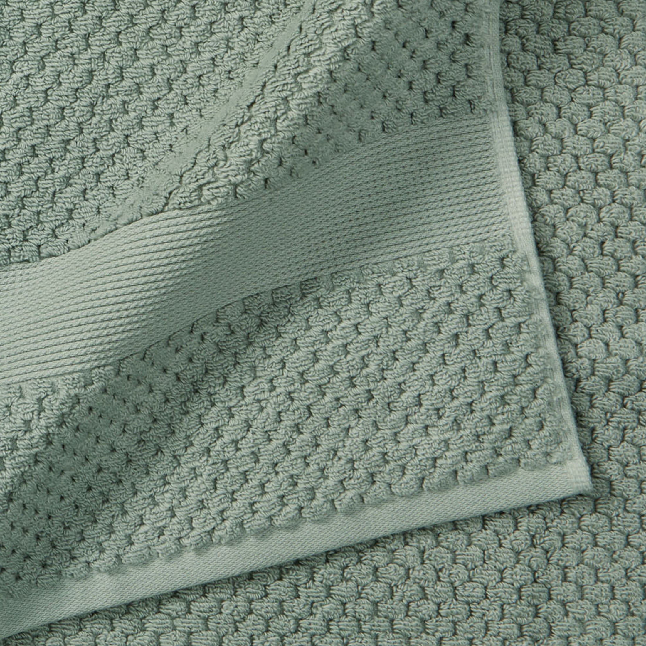 Better Homes & Gardens Signature Soft Cotton Popcorn Textured Bath Sheet, Green River