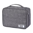 thumbnail image 1 of Organizador de electrónica Cable Cable bolsa de alambre accesorios Gris Gloria Estuche de almacenamiento, 1 of 9