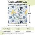 thumbnail image 2 of Square Elastic Edge Floral Tablecloth, Waterproof Polyester for Dining Room, RV, or Balcony Table, 34x34 Inch, 2 of 6
