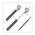 thumbnail image 3 of Bicycle Pump Mountain Bike Presta Valve Pump Mini Pump Tire Repair Portable High-Pressure Pumps, 3 of 6