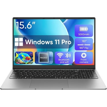 EYY 15.6 inch Windows 11 Pro Laptop,8GB RAM 256GB SSD,Bussiness Notebook Computer Intel Celeron N4000, 100% sRGB Screen,FHD 1920 x 1080,MS Office 365
