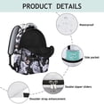 thumbnail image 4 of Hawaii Tropical Wind Palm Leaves Backpack for College Students: Durable Lightweight Laptop Daypack, Large Capacity Bookbag with Padded Sleeve, Perfect Gift for Campus Commute, 4 of 6