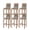 Grayish Blue, variant on Western Texas Star Vintage Bar Stool Covers Set of 4, Retro Farmhouse Yellow Brown Wooden Stretch Bar Chair Covers with Backs, Removable Pub Counter Height Chair Cover for Kitchen Dining Room Cafe