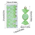 thumbnail image 3 of Cheapark Flat Colored Plated Candy-Shaped Pendants - Bright Festive Ornaments, Hanging Decor for Christmas Tree & Holiday Arrangements, 3 of 7