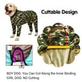 thumbnail image 4 of Dog Clothes Pajamas for Medium Large Dogs Soft Cozy Dog Jumpsuit Full Covered Belly Pet Recovery Suit for Girl Boy Dogs Cuttable (Grey Blue Rabbit,38), 4 of 7