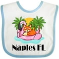thumbnail image 3 of Inktastic Naples Florida Beach Vacation Boys or Girls Baby Bib, 3 of 4