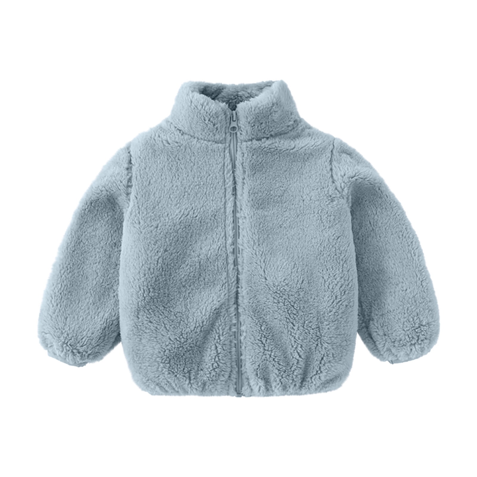 Rbaofujie Baby Boys Girls Thick Warm Solid Coat Fleece Outwear Jacket Winter Savings Clearance Blue