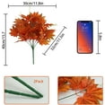 thumbnail image 3 of Dalrosia 2PCS Artificial Maple Leaf Shrubs Fake Fall Leaves Bundles Autumn Faux Plants Bushes for Indoor Outdoor Home Kitchen Living Room Fireplace Wedding Dining Table Hotel Decor, 3 of 6