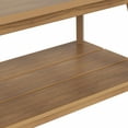 thumbnail image 3 of WestinTrends Tuscany Outdoor Coffee Table, Real Wood Like All Weather HIPS 2 Tier Patio Adirondack Coffee Table, Teak, 3 of 9