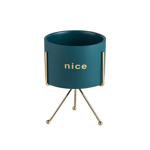 Macetero con Soporte Ilios Innova JY1105-G Color Verde