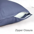 thumbnail image 4 of Unique Bargains Silky-Soft Satin Pillow Cases with Zipper Long Pillowcase Pillow Covers, 4 of 8