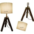 thumbnail image 2 of Modern Home Decor Mariner Nautical Wooden Tripod Table Lamp Without Shade, 2 of 4