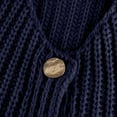 thumbnail image 7 of LISTHA Womens Casual Chunky Knit Vest Gold Button Down Crop Crochet Sleeveless Sweater Vest Navy L, 7 of 7