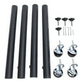 thumbnail image 2 of Table Leg Height Extension with Caster Wheels, Heavy Duty Carbon Steel Riser for Cabinet Sofa Bed Couch Coffee Table, Suitable for Various Types of Tables, 2 of 7
