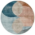 thumbnail image 2 of Addison Rugs Chantille Indoor/Outdoor Transitional Geometric Rust Washable Round Rug, 8' x 8', 2 of 6