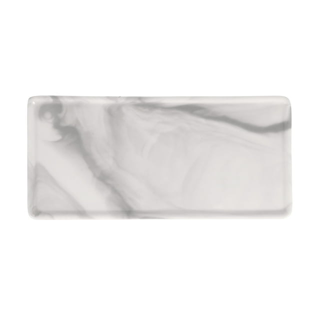 MasteelfCA Vanity Tray Bathroom Vanity Tray Ceramic Tray Desktop Cosmetic Organizer