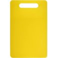 thumbnail image 1 of Yellow - Plastic Utility Cutting Board With Handle, Food Safe, Dishwasher Safe, Thick Cutting Board, Easy Grip (1 Piece), 1 of 5