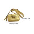 thumbnail image 2 of Bolso de charol con correa ancha y ajustable para mujer bolso Hobo bolso tipo cartera sólido, 2 of 9