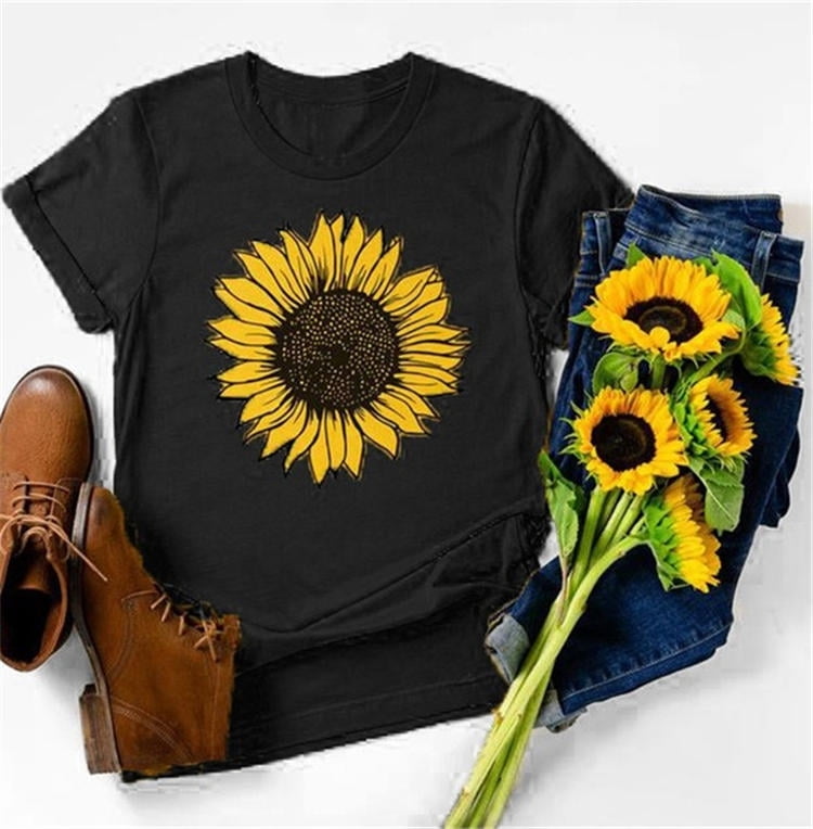 sunflower print shirt