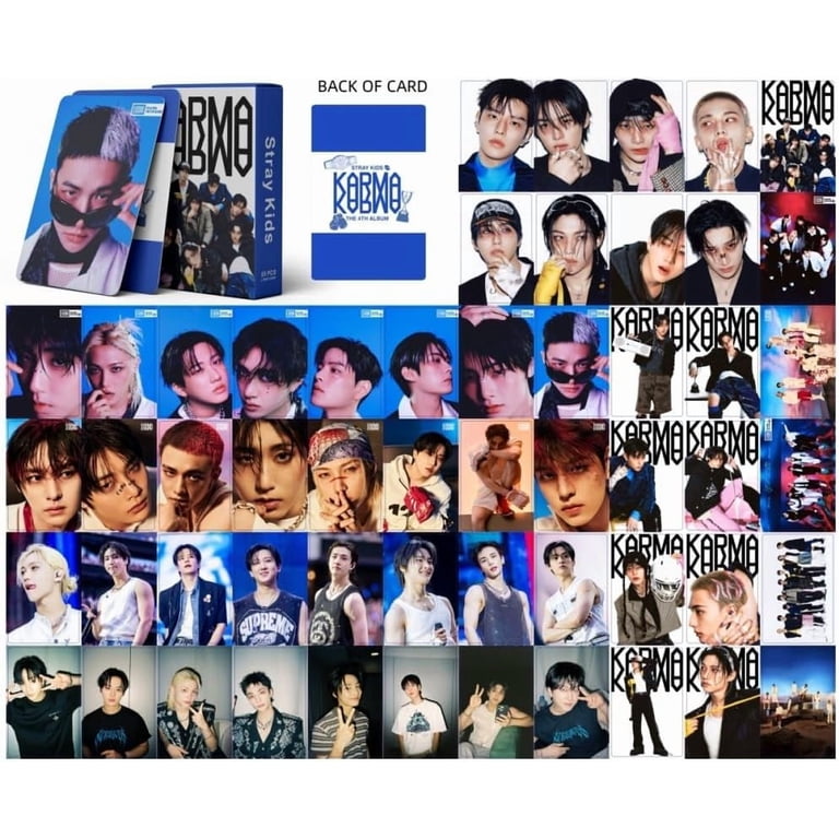 Straykids KARMA Album Laser Lomo Card Set - 55pcs Photocards for