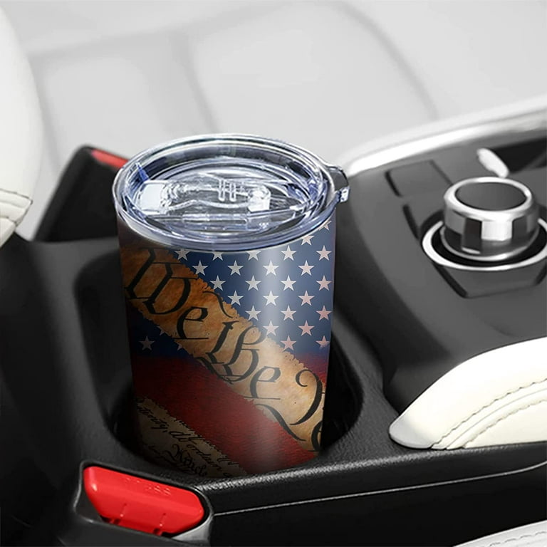 American Flag Patriotic Coffee Tumbler for Men 20 oz Vacuum Insulated  Stainless Steel Travel Mug Gifts 