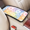 thumbnail image 3 of Car Handrails Box Pad 12.6 X 7.5 In Waterproof Non-Slip Wear-Resisting Durable Breathable Strong Tensile And Tensile Stretch White Tie-Dye Background Rainbow Colors_4, 3 of 7