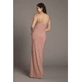 thumbnail image 4 of David’s Bridal, The Edit by DB Studio Women's Formal V-Neck Ruched Sheath Dress, Full Length, Jersey, 4 of 6