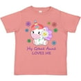 thumbnail image 3 of Inktastic My Great Aunt Loves Me- cute unicorn Boys or Girls Toddler T-Shirt, 3 of 5