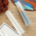 thumbnail image 4 of 4 Pack Extendable Plastic Paint Brush Case, Clear Long Paint Brush Holder Tube, Storage Pencil Container, 4 of 5