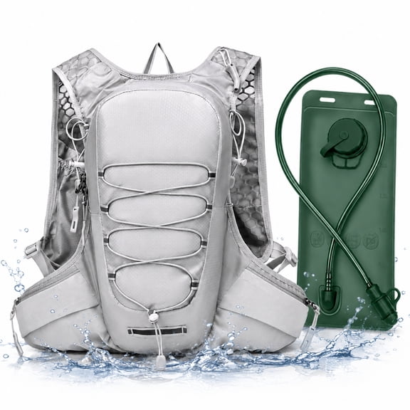 INSMART Hydration Backpack with 2L Water Bladder Lightweight Breathable Leak Proof Hydration Pack for Running Hiking Cycling Camping Climbing